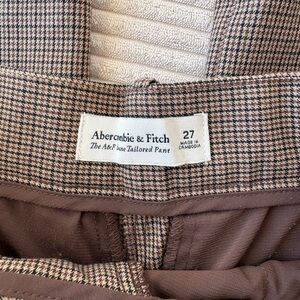 Abercrombie & Fitch Checkered Tailored Pants